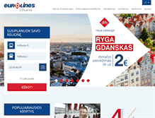 Tablet Screenshot of eurolines.lt
